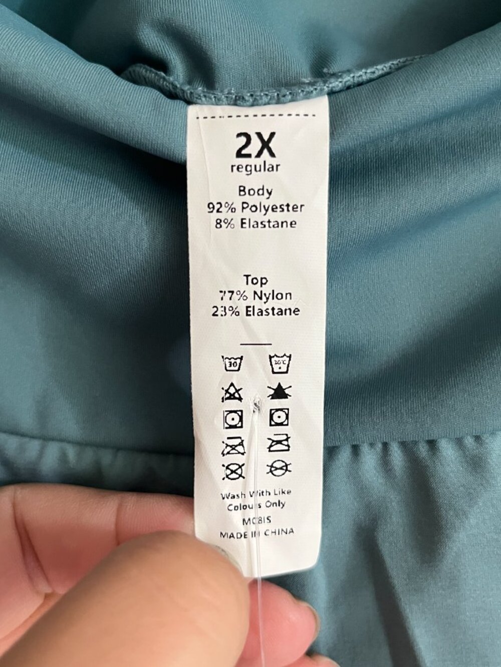 Halara Skort Sz 2X Breezeful Teal Blue Flowy Athletic High Low Skirt Shorts NWT - Picture 6 of 12